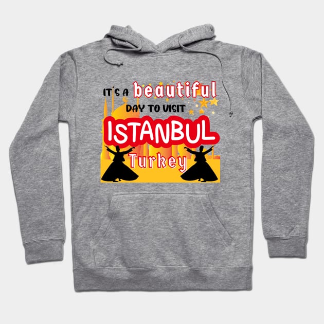 Travel to Beautiful Istanbul in Turkey. Gift ideas for the travel enthusiast available on t-shirts, stickers, mugs, and phone cases, among other things. Hoodie by Papilio Art